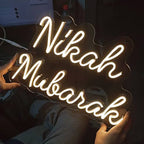 Nikah Mubarak Neon Sign