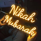 Nikah Mubarak Neon Sign