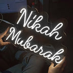 Nikah Mubarak Neon Sign
