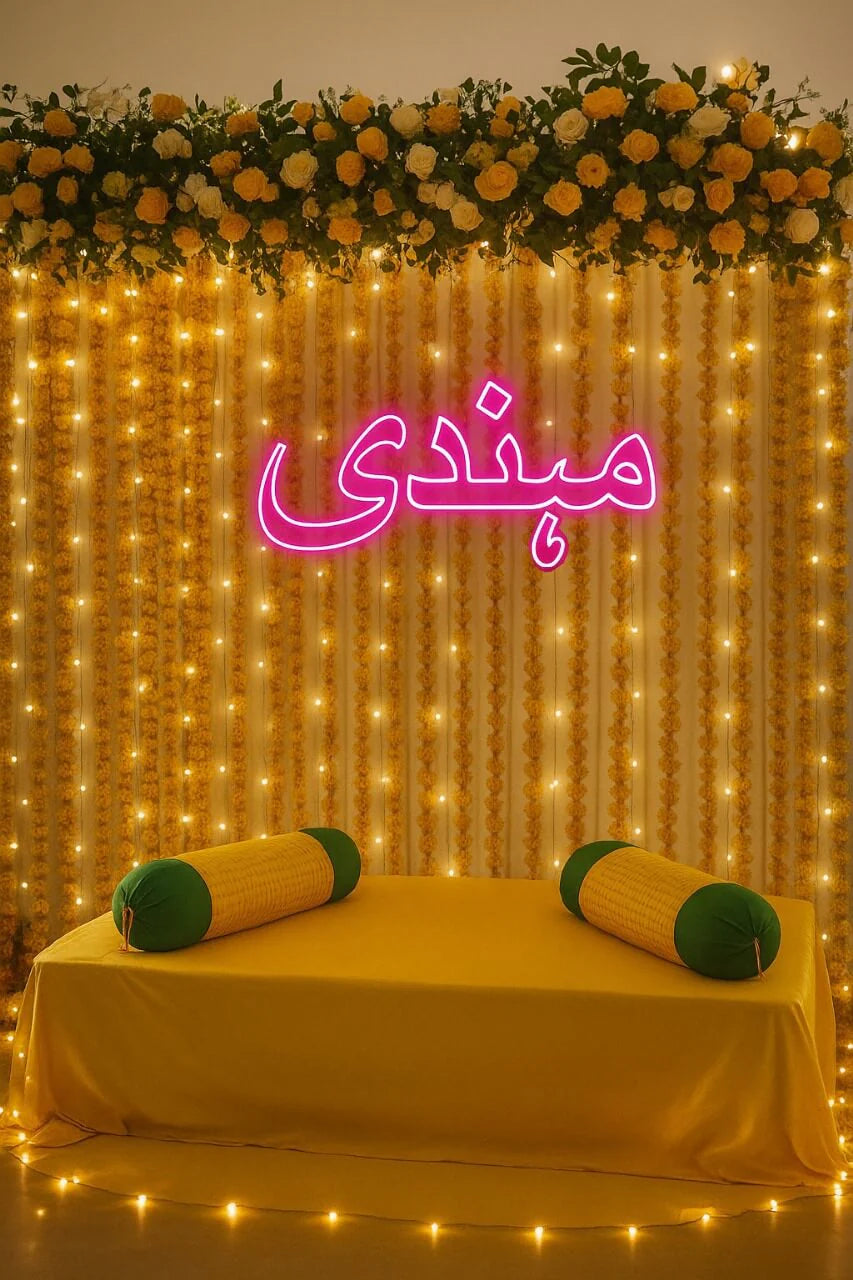Mehndi Neon Sign