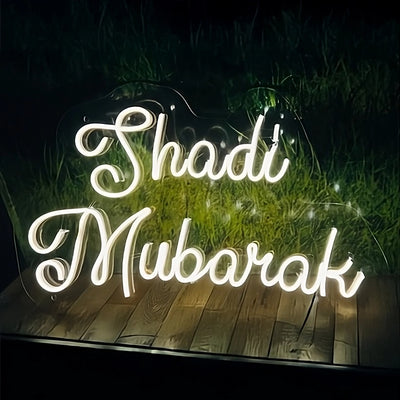 Shaadi Mubarak Neon Sign